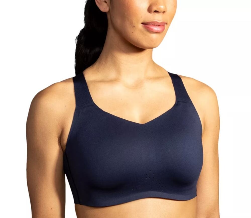 BROOKS Women's Dare Underwire Run Bra Size 38 E DD Navy Blue High Support NWT